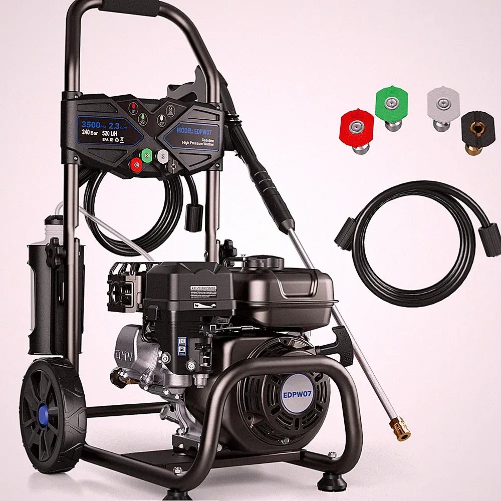 Mutaomay Gas Pressure Washer Gas Powered Washer 3500 PSI 2.3GPM 209cc 4 Nozzles