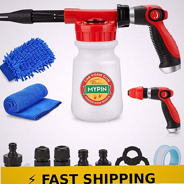 MYPIN Car Wash Foam Gun 16 in 1 with Adjustable Dial for Cleaning
