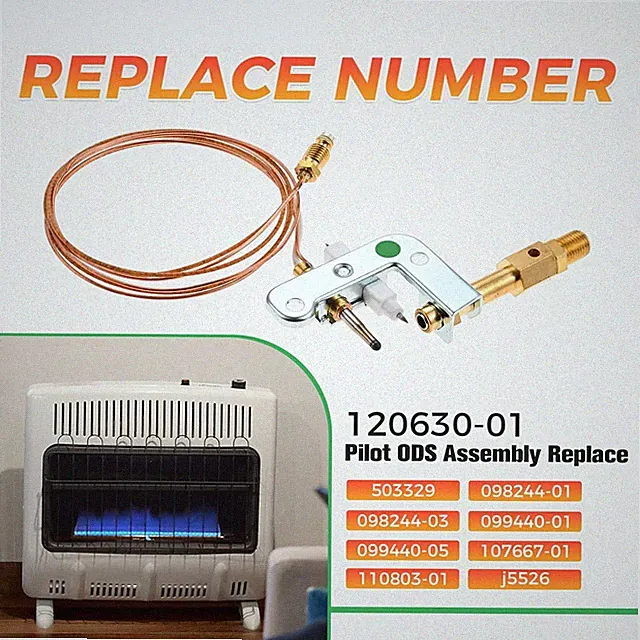 Natural Gas Pilot ODS Assembly 120630-01 for Vent Free Natural Gas Wall Heater