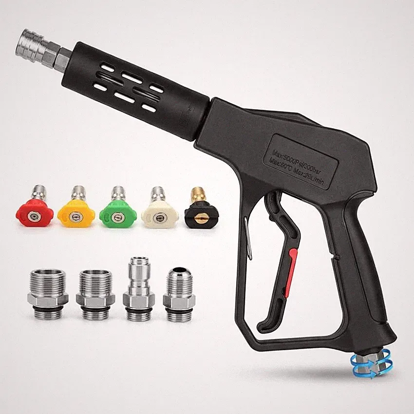 NereidWash Swivel Pressure Washer Gun,Sturdy 5000PSI Short Power Washer Wand...
