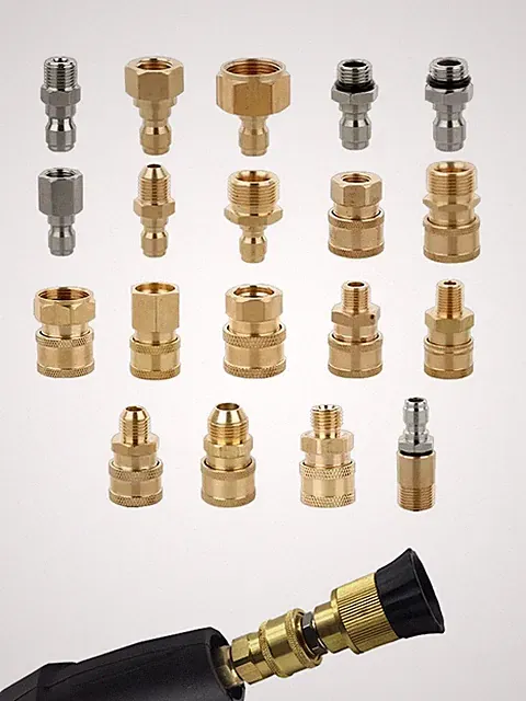 New 1/4 Quick Release Connector Coupler Fitting For High-Pressure Washer + Hose
