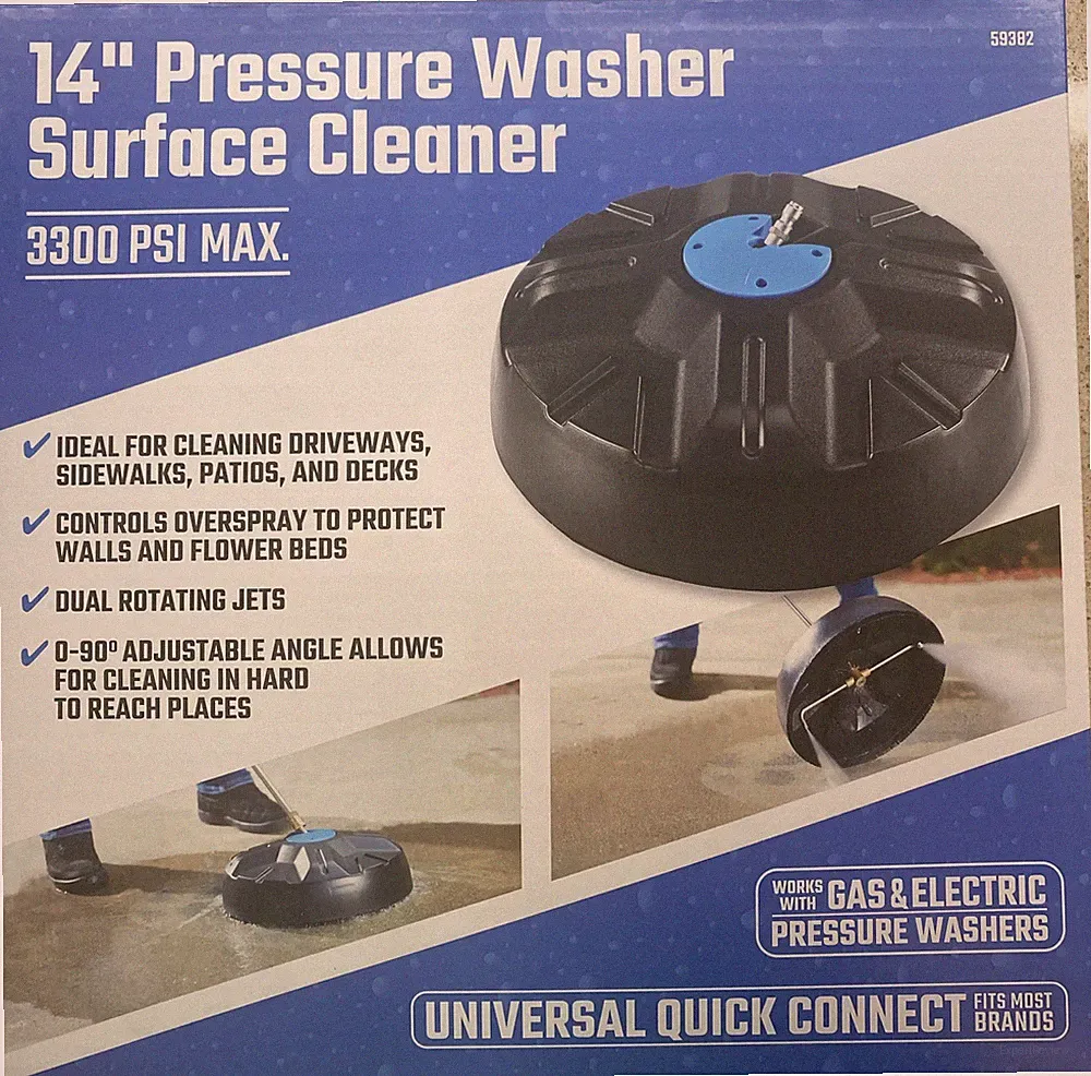 NEW 14'' Pressure Washer Surface Cleaner 3300 PSI 59382