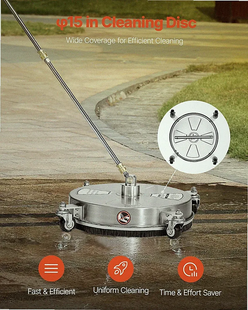 New 16.5" Pressure Washer Surface Cleaner, Stainless Steel Pressure Washer Att