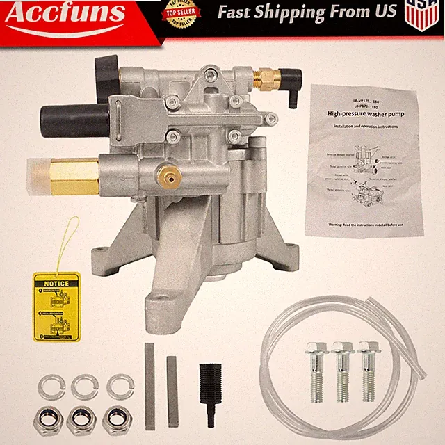 New 2700 PSI Universal Power Pressure Washer Pump 2.4 GPM Flow Rating 7/8" Shaft