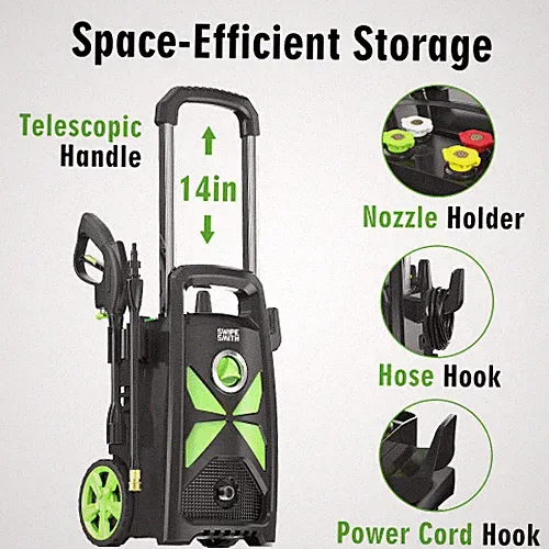 New 3400 PSI Max Electric Powerful Pressure Washer Power Cleaner w/ Foam Cannon