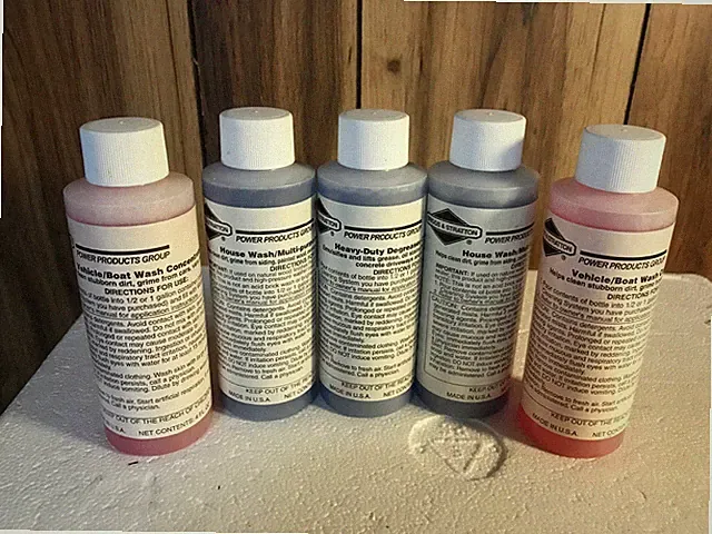 NEW 5 pack Briggs&Stratton Pressure Washer Concentrated House Wash Cleaners 4 oz