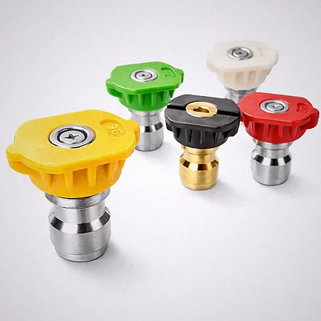 NEW! 5-Piece Pressure Washer Quick Connect Nozzle Kit, 1/4 in QC Tips (0° 15° 2