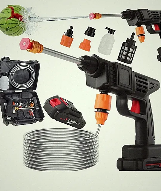 New. Cordless Portable Pressure Washer, 600 PSI Rechargeable Battery and Charger