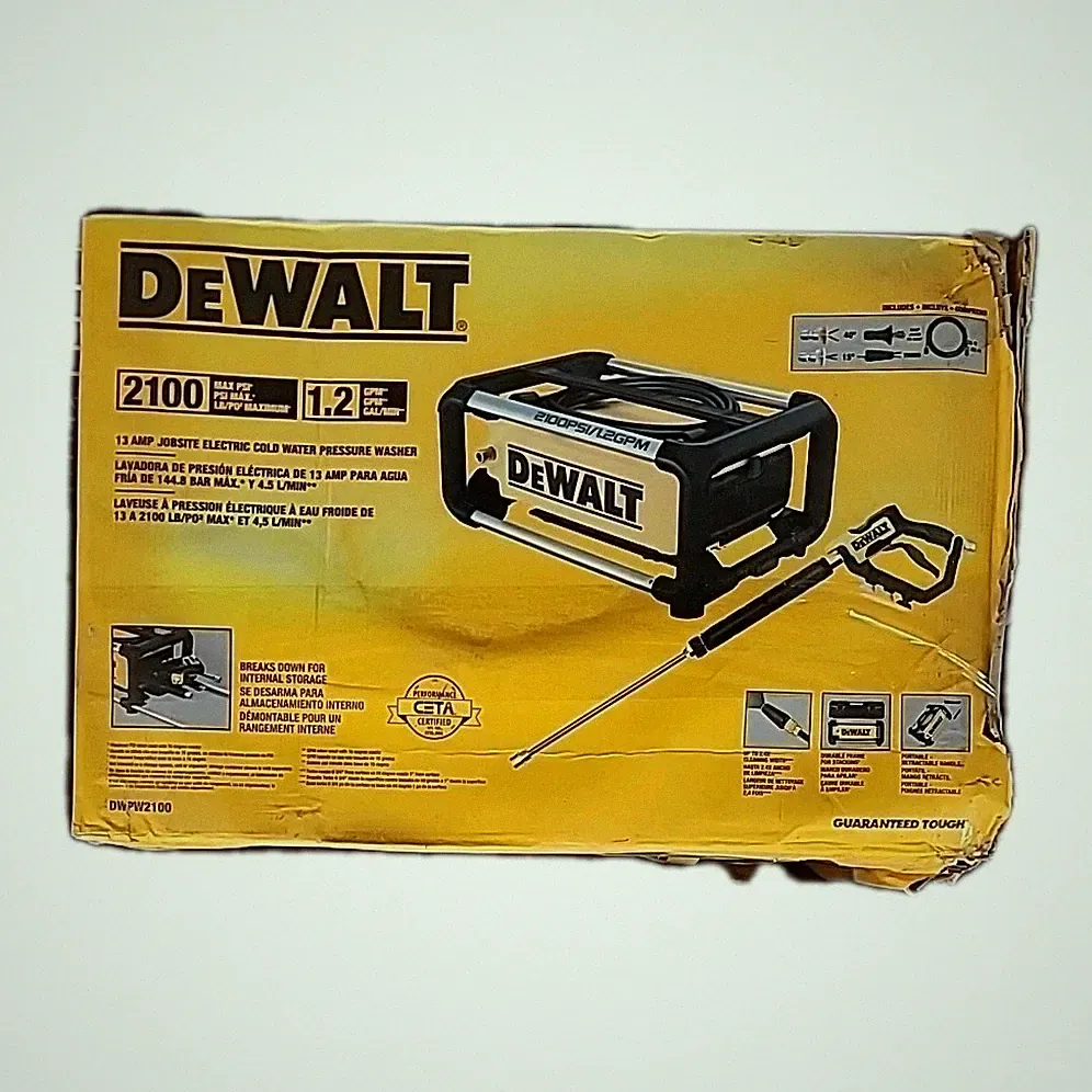 NEW!! DEWALT 2100 PSI 1.2 GPM 13 Amp Cold Water Electric Pressure Washer