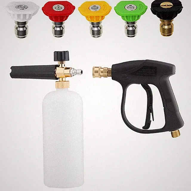 New Foam Cannon for Pressure Washer with Dual-Connector & Short Pressure Washer