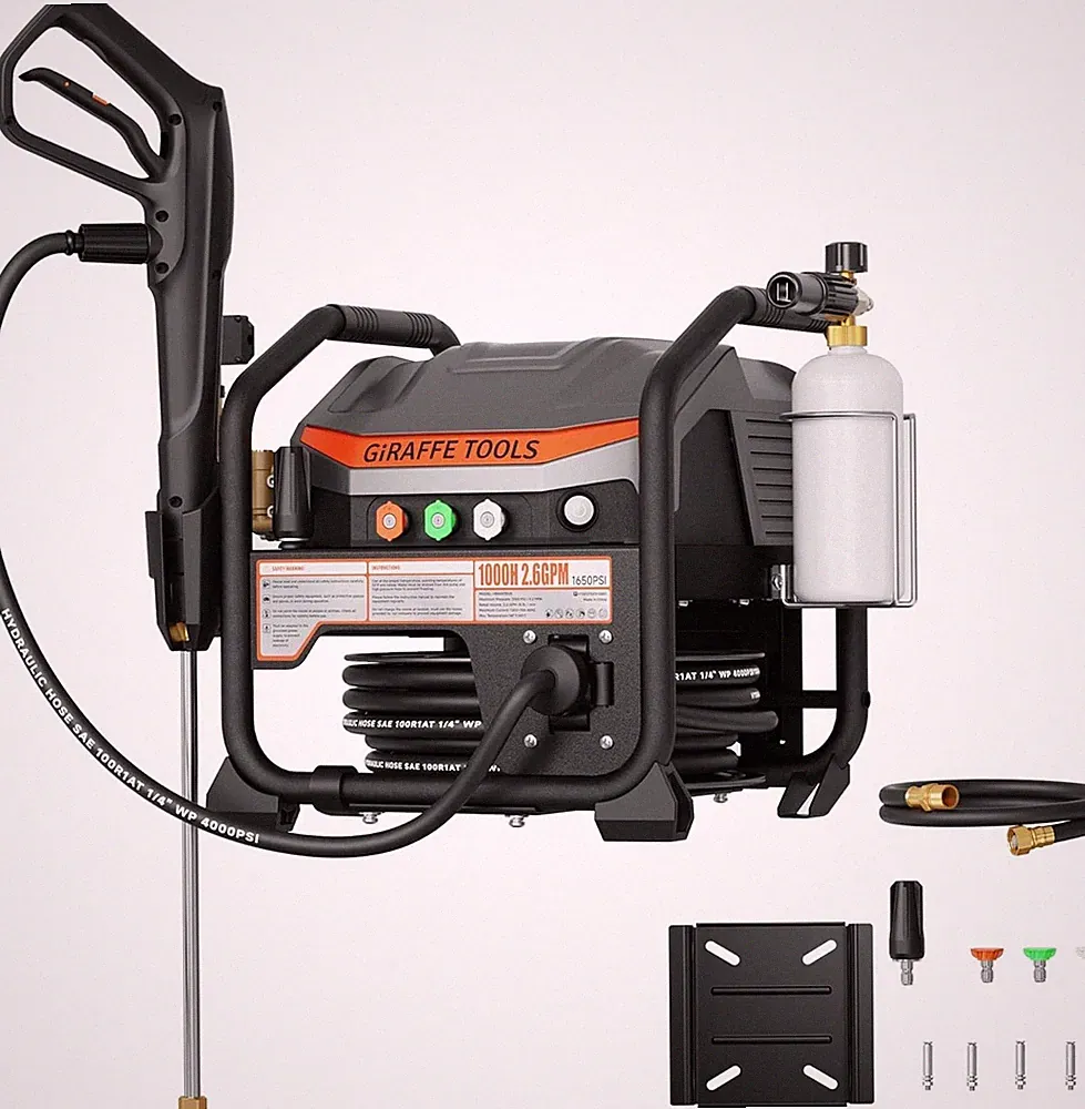 New! Giraffe Tools Crossfalls Ultra Wall Mounted Retractable Pressure Washer w/