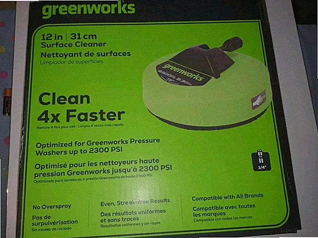 NEW Greenworks 12-in 2300 PSI Rotating Surface Cleaner for Electric Power Washer