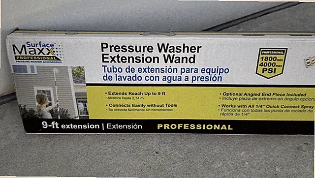 NEW! POWERMAXX PRO 9' PRESSURE WASHER EXTENSION WAND, #0936074
