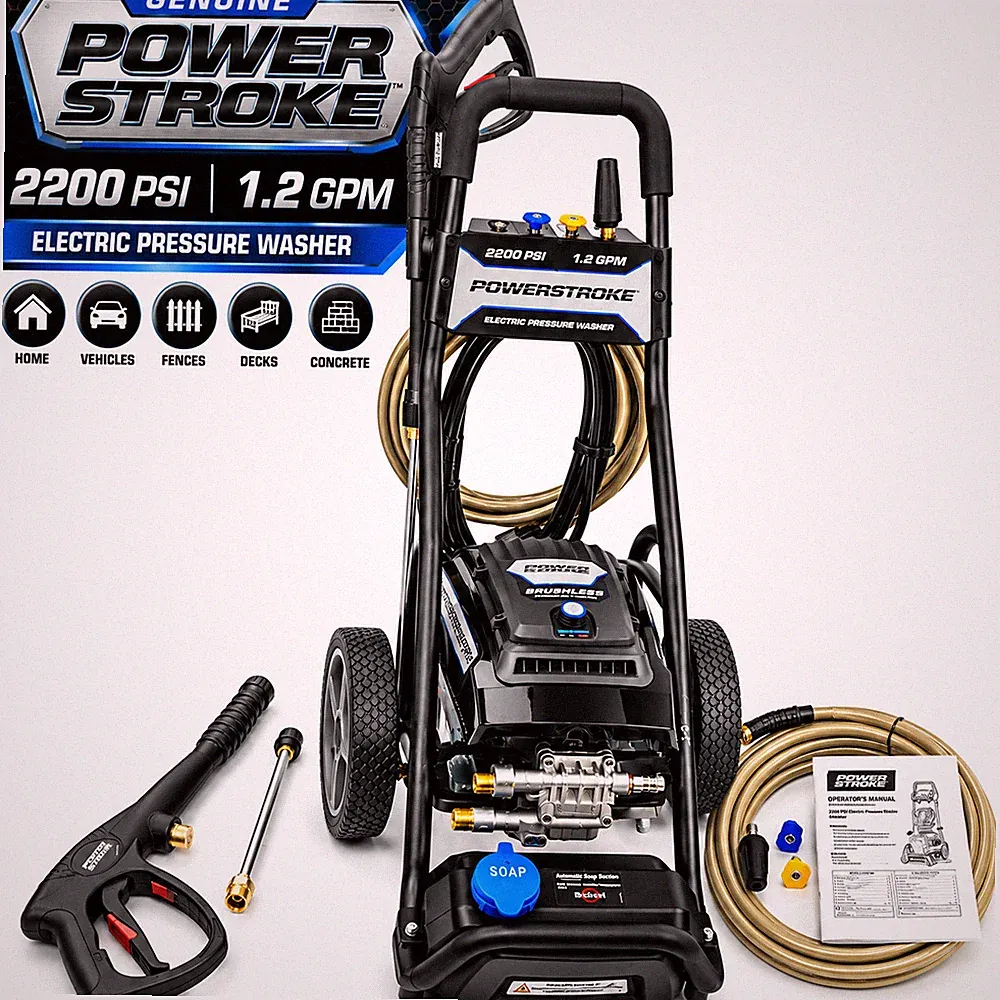 NEW PowerStroke PS142200 Electric Pressure Washer 2200 PSI 1.2 GPM STORE DISPLAY