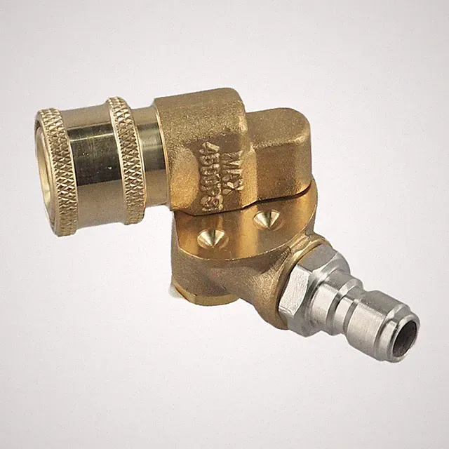 New / Pressure Washer Nozzle For 360 Degree Pivoting Coupler Cleaning Connector
