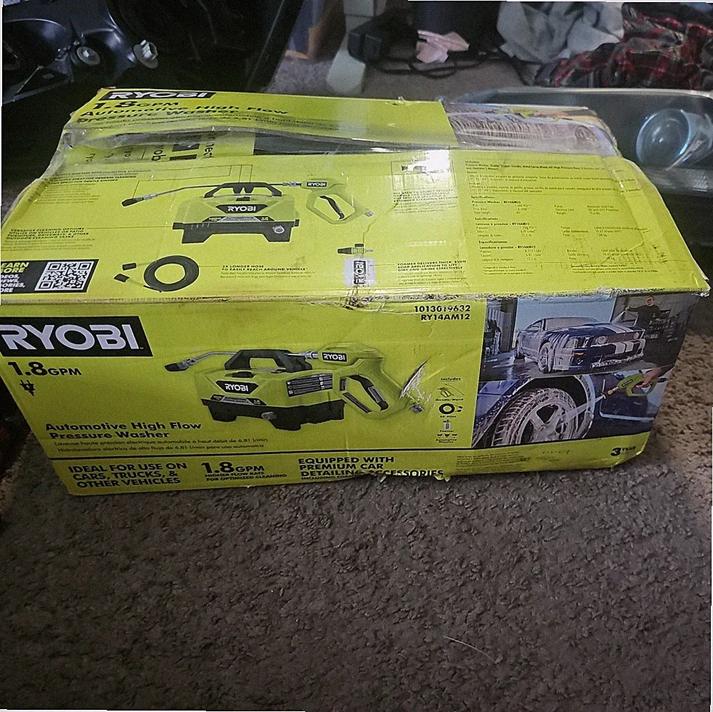 NEW!! RYOBI 1200 PSI 1.8 GPM Cold Water High Flow Electric Pressure Washer
