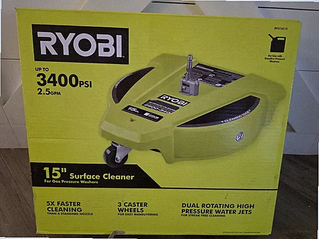NEW RYOBI 15in. 3400PSI Gas Pressure Washer Surface Cleaner on Wheels RY31SC15