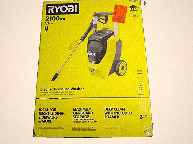 NEW RYOBI 2100 PSI 1.2 GPM Electric Cold Water Pressure Washer RY142012