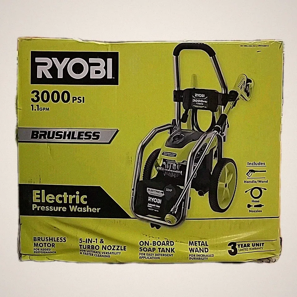 NEW!! RYOBI 3000 PSI 1.1 GPM Cold Water Electric Pressure Washer