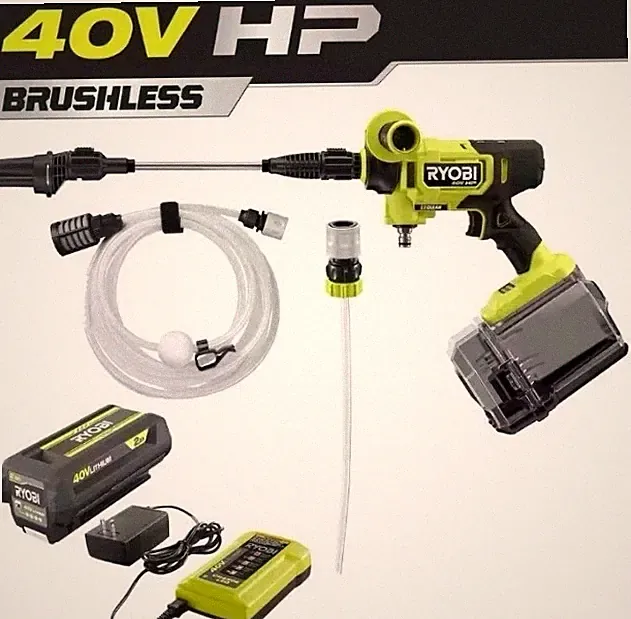 NEW Ryobi 40V HP EZClean 600 PSi Brushless Cordless Pressure Washer Kit & Batery