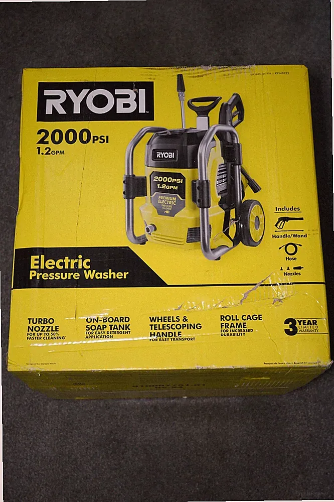 New! Ryobi RY142022 2000 PSI 1.2 GPM Cold Water Corded Electric Pressure Washer
