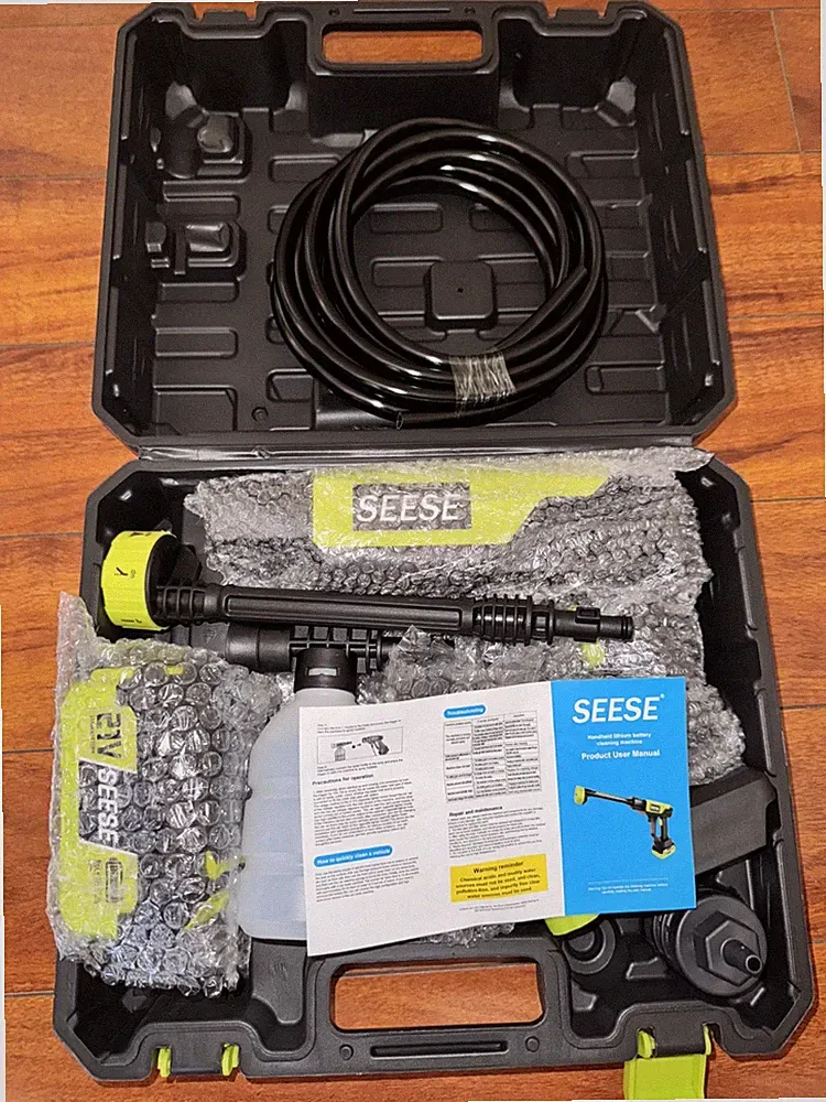 NEW SEESE 1000 PSI Cordless Pressure Washer for Car & Garden with Charger Base