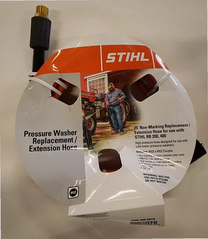 New Stihl 25' High Pressure Hose Extension 4925-500-0819 RB200 RB400 OEM