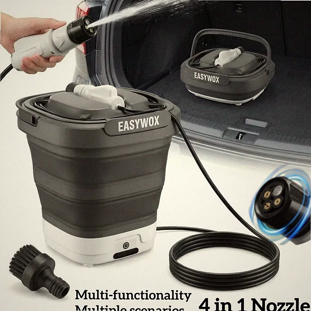 NEW UNUSED Cordless Electric Pressure Washer Foldable /Portable 3.2 Gallon Tank