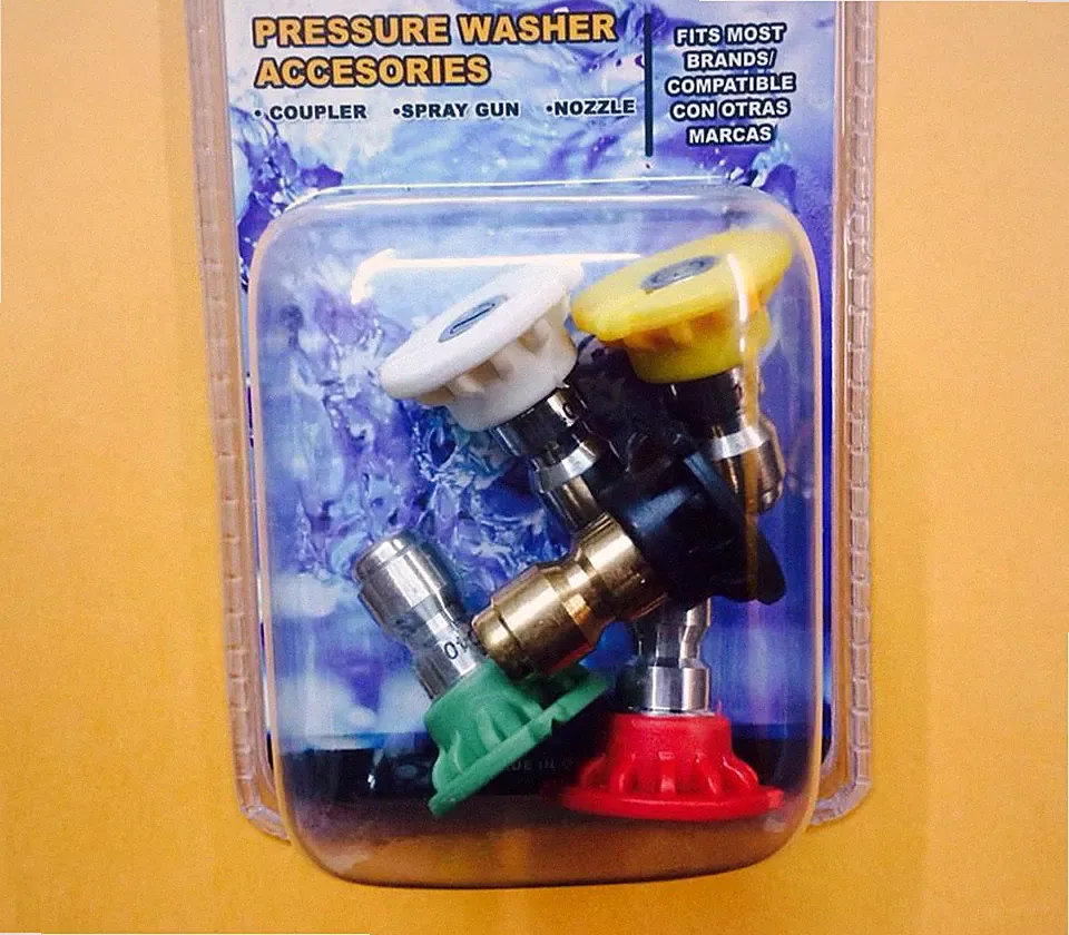 New Variety Deg. & Color 5 Pack Hi Pressure Washer Nozzle Spray Tips Set ( GPM )