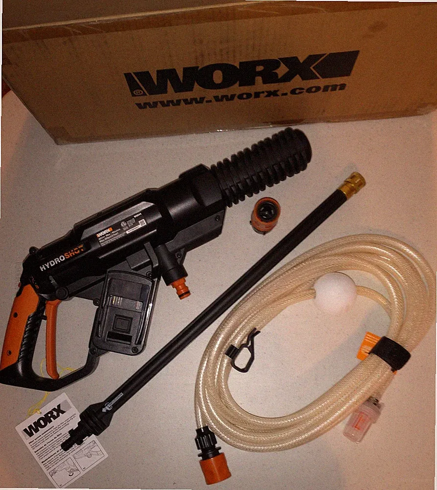 New Worx Hydroshot WG644 450 PSI Pressure Power Washer No batteries or nozzle