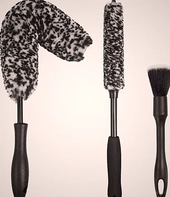 NIKCOSMK 3PCS Wheel Brush Kit for Cleaning Wheel and Tire, Wheel and Rim Brush