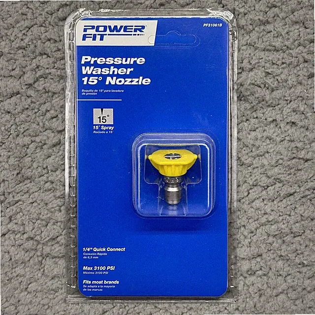 NIP PowerFit Pressure Washer 15 Degree Nozzle 15-Degree PF31061B for Gas Washers