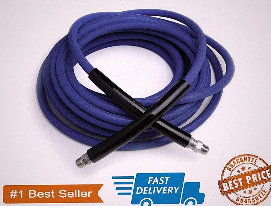 Non-Marking Pressure Washer Hose - 4000 PSI 50 ft. Length 50' Blue