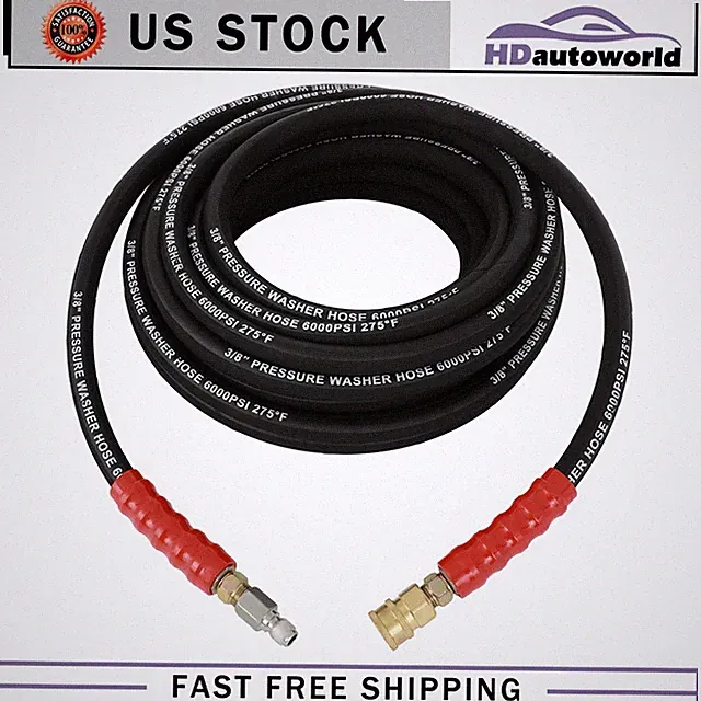 Non-Marking R2 Rating 50ft x 3/8" 6000 PSI for Pressure Washer Hose High Quality