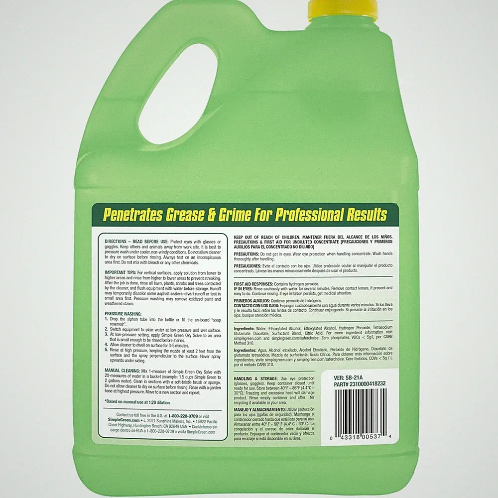Non-Toxic House Cleaner - Pressure Washer Solution