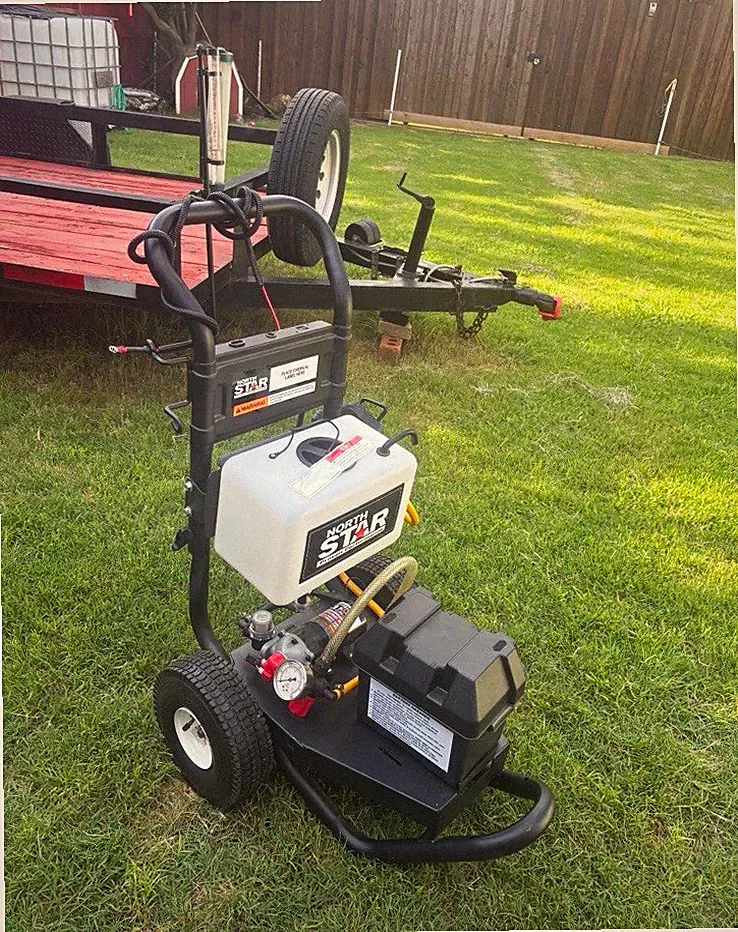 North Star Gas Pressure Washer, Wheel-Mounted, Wheeled Cart w/ Spray Wand
