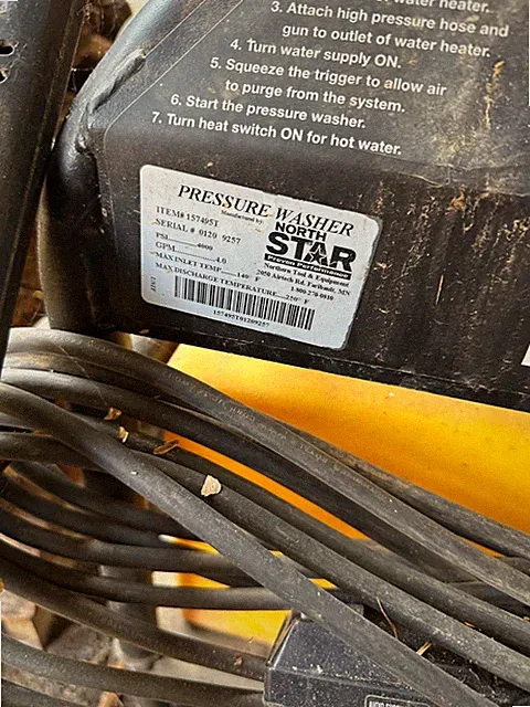 North Star hot water & wet steam pressure washer