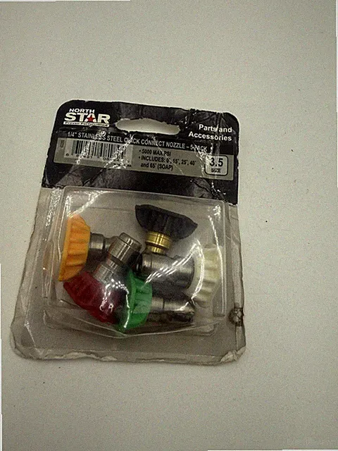 NorthStar 5-Pack Pressure Washer Quick Couple Nozzle Set- 3.5 Size