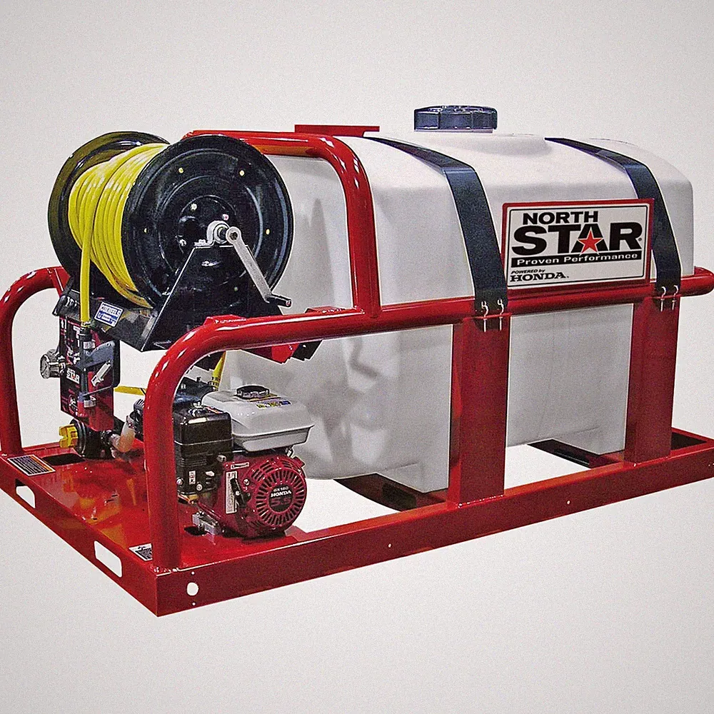 NorthStar Gas Cold Water Skid-Mount Pressure Washer w/ Hose Reel & Hose