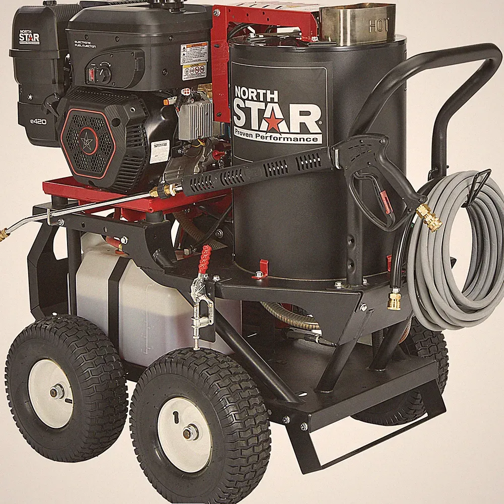 NorthStar Gas Hot Water and Wet Steam Pressure Washer, 3000 PSI, 4 GPM