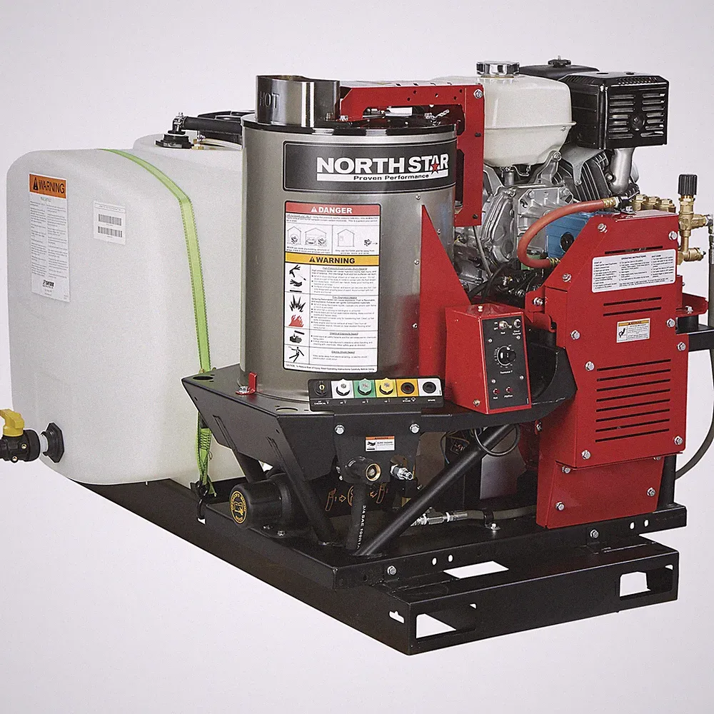 NorthStar Gas Hot Water and Wet Steam Pressure Washer Skid, 3000 PSI, 4 GPM