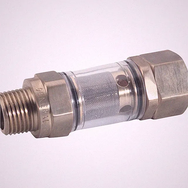 NorthStar Inline Water Filter, 1/2in. NPT-M x 3/4in. GH-F, Brass