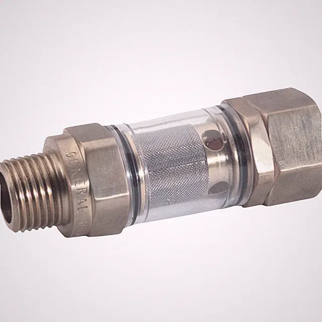 NorthStar Inline Water Filter, 1/2in. NPT-M x 3/4in. GH-F, Brass