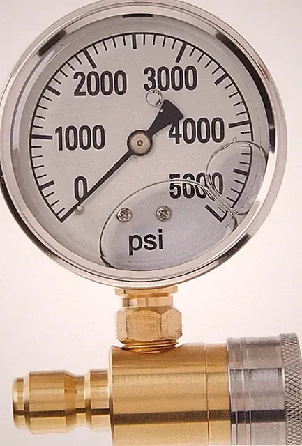NorthStar Pressure Washer Gauge 5000 PSI 3/8 Quick Connect Fitting