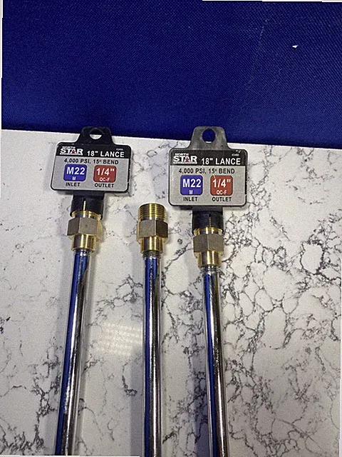 NorthStar Pressure Washer Lance 18” 4000psi 12gpm, NND20005P/43404. New Lot Of 3