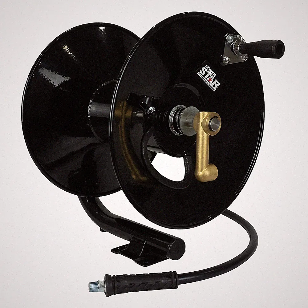 NorthStar Pressure Washer Manual Hose Reel, Fits 150ft. x 3/8in. Hose