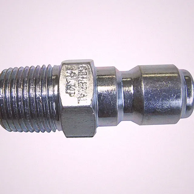 NorthStar Pressure Washer Plated Steel Nipple, 4000 PSI, 3/8in. Male Fitting