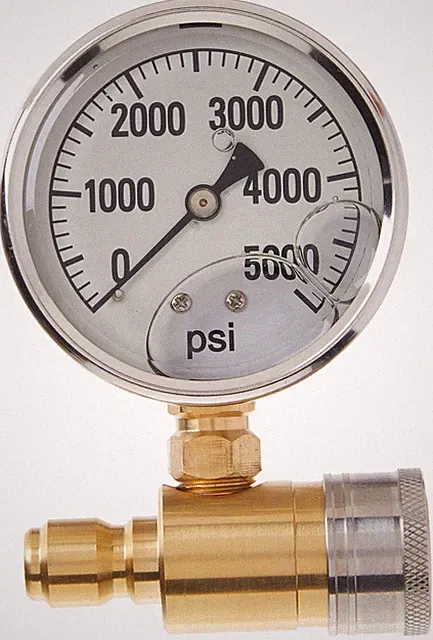 Northstar Pressure Washer Pressure Gauge - 5000 PSI, 3/8in. Fitting