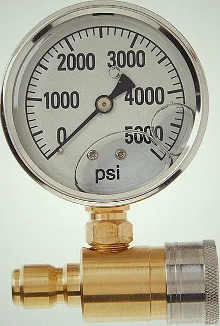 Northstar Pressure Washer Pressure Gauge - 5000 PSI, 3/8in. Fitting