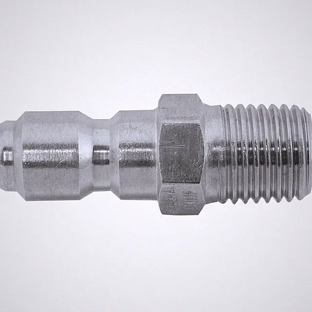 NorthStar Pressure Washer Quick-Couple Nipple, 5000 PSI, 1/4in. Male Inlet